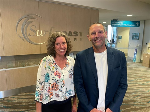 Photo of 2025 Mayor and Deputy Mayor at Surf Coast Shire