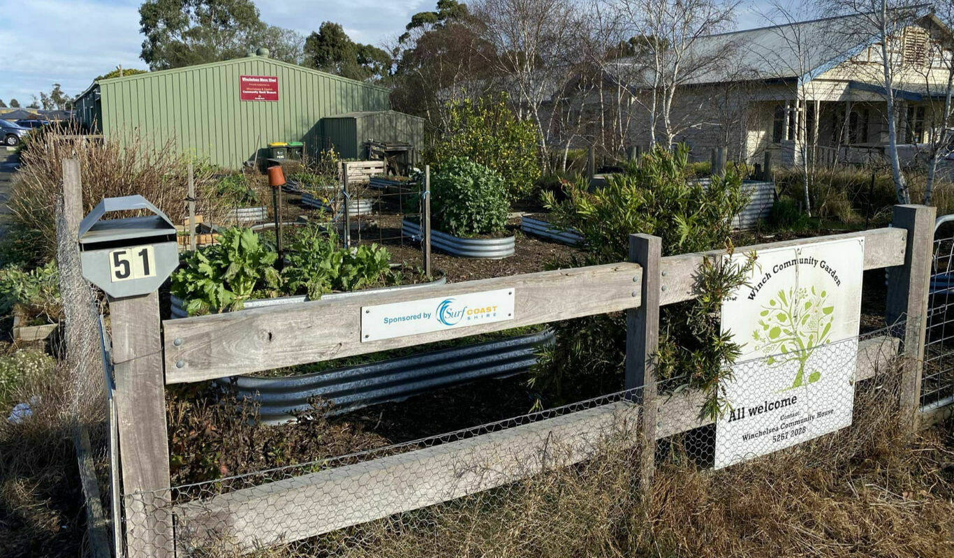 Photo of the Men's Shed community garden.